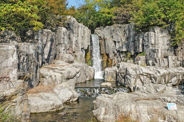 木曽川水園の大滝